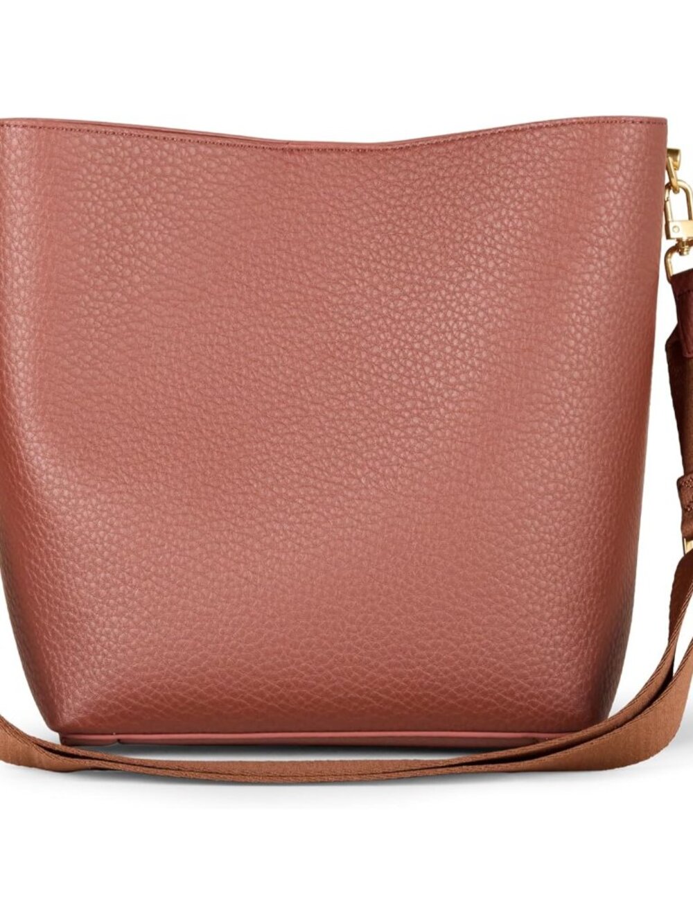 Women's Soft Bucket Bag, Crossbody Shoulder Handbag with Minimalist Design, Vega